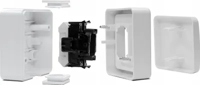 Çelës sipërfaqësor Montis WNT-6/7S, 10A 250V, IP44, i bardhë - 3