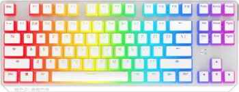 Tastierë SPC Gear GK630K Onyx, Kailh Brown, RGB, US, e bardhë