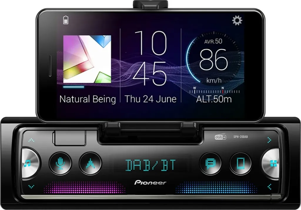Radio makine Pioneer SPH-20DAB, e zezë - 1