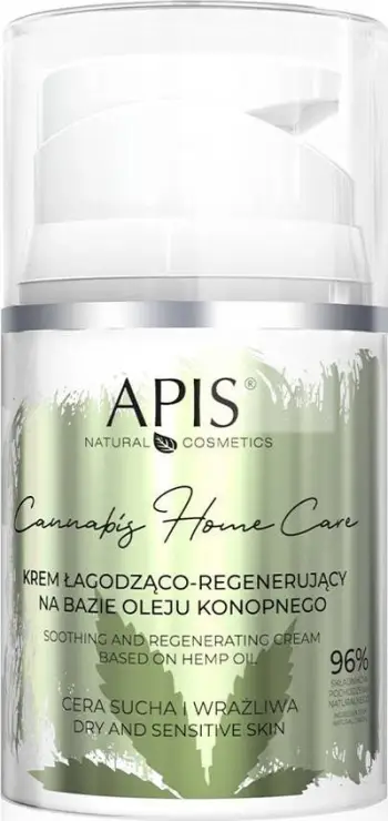 Krem për fytyrë për femra APIS Cannabis Home Care me vaj kërpi, 50ml