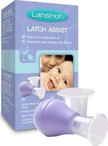 Ndihmës për laktacion Lansinoh LatchAssist, aksesori për thithka, me kuti ruajtëse