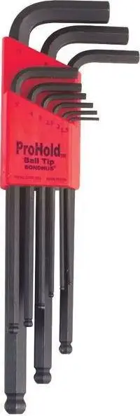 Set çelësash Bondhus Allen, 1.5 - 10, 9 copë
