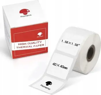 Letër vetëngjitëse Phomemo XP-4040-180, 40x40mm, 180 etiketa, e bardhë