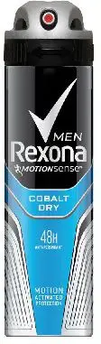 Deodorant sprej për meshkuj Rexona MotionSense, Cobalt Dry, 150 ml
