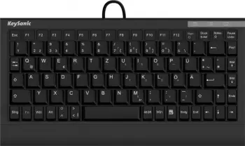 Tastierë Keysonic ACK-595C+, me kabllo, DE, e zezë