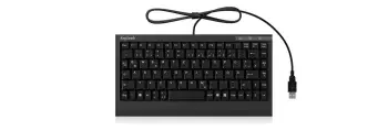 Tastierë Keysonic Mini, me kabllo, US, e zezë
