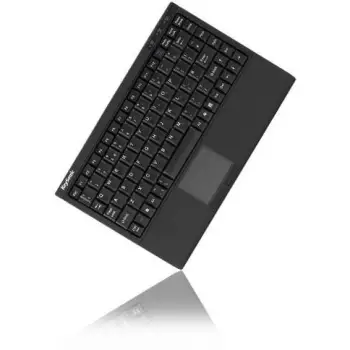 Aksesorë për tablet KeySonic ACK-540U+ MINI / Me touchpad & SoftSkin / QWERTZ Gjerman – Zezë