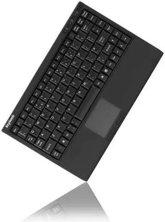 Tastierë mini KeySonic ACK-540U+, me touchpad, USB, QWERTZ, e zezë - 1