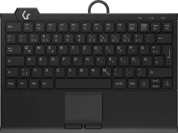 Tastierë KeySonic KSK-5210ELU, me kabllo, USB, QWERTZ, LED, e zezë