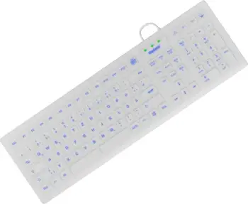Tastierë industriale KeySonic KSK-8031INEL, full-size, USB, QWERTZ, IP68, e bardhë