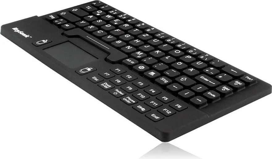 Tastierë mini KeySonic KSK-5031IN, mekanike, me touchpad, USB, e zezë - 2