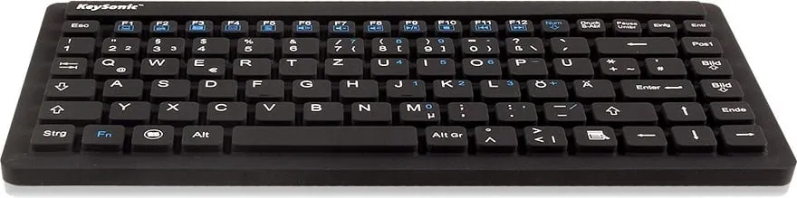 Tastierë mini KeySonic KSK-3230IN, me kabllo USB, QWERTZ, e zezë - 2