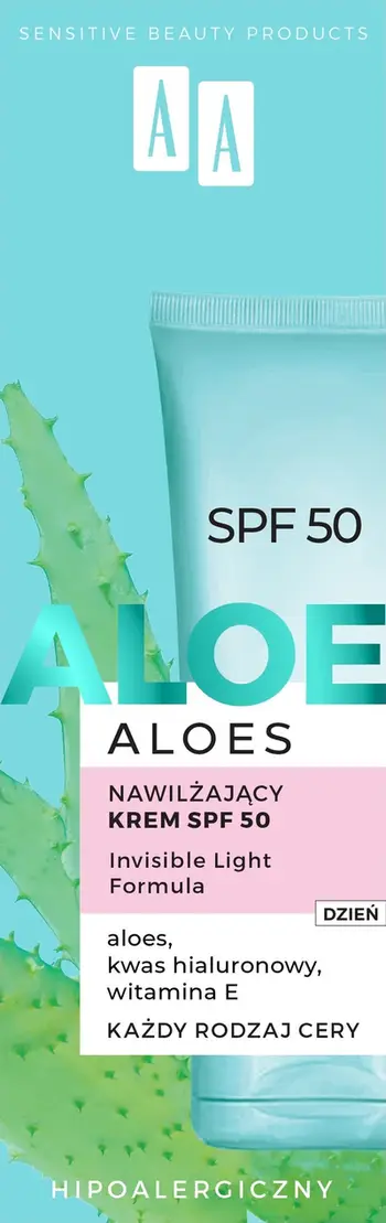 Krem hidratues për fytyrë AA Aloe SPF50 për femra 40ml