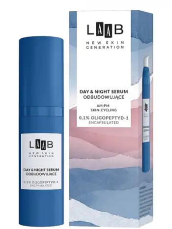 Serum për fytyrë AA LAAB AM:PM Day & Night Rebuilding 0.1% Oligopeptide-1 (EGF) Encapsulated për femra 30ml
