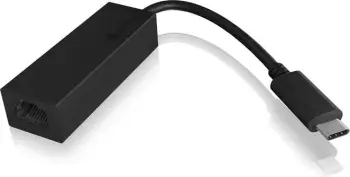 Adapter USB Type-C në Ethernet ICY BOX IB-LAN100-C3, 1000 Mbit/s, i zi