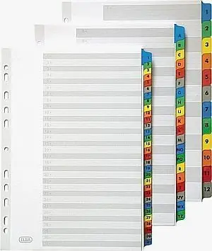 Ndarës numerik Bantex A4, 12 seksione, i bardhë