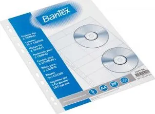 Set mbrojtëse për CD Bantex, 5 copë, transparente - 1