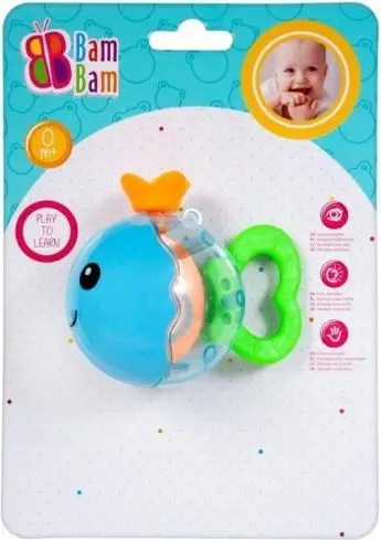 Lodër me tingull peshk BamBam, shumëngjyrëshe