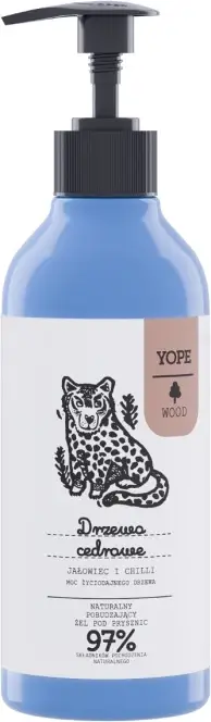 Xhel për dush për burra Yope Cedarwood Juniper Chili 400ml