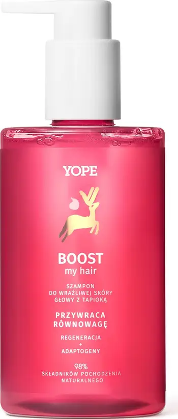 Shampo flokësh Yope Boost My Hair, për lëkurë të ndjeshme, 300ml