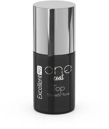 Top coat për thonj Excellent PRO One Coat Top Shine & More Top Hybrid për femra, 7g