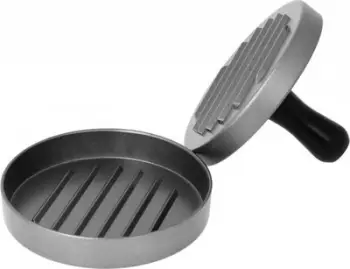 Shtypëse hamburgerësh Brunbeste Steel Press 1549, alumini, sipërfaqe jo ngjitëse, gri