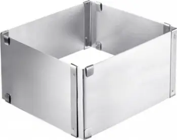 Tepsi pjekjeje rregulluese Brunbeste 3141, formë katrore drejtkëndore, çelik inox, argjendtë