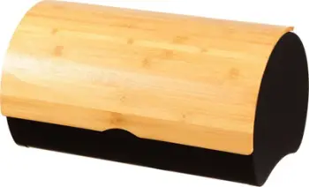 Kuti buke Brunbeste 2738, bambu dhe çelik inox, e zezë