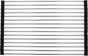 Tapet tharës për lavaman pa markë, 47 x 30 cm, çelik inox, gri