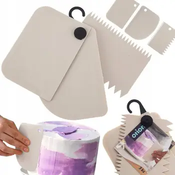 Set shpatullash kuzhine ORION Kitchen Spatula, 3 copë, miks ngjyrash