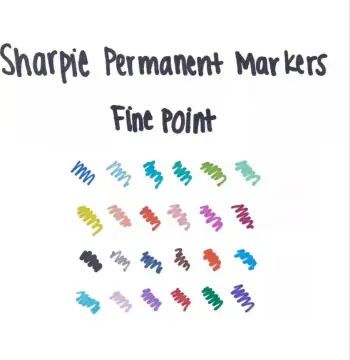 Marker Sharpie Fein Rundspitze 12 copë, e zezë