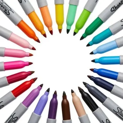 Set markerash Sharpie Fine 20 copë, shumëngjyrëshe, majë e hollë - 3