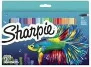Set marker permanent Sharpie Fish 18 copa, majë e hollë 1mm, shumëngjyrësh - 1