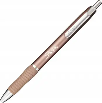Stilolaps xhel Sharpie S Gel Metal, 0.7mm, bojë e zezë, gri çelik dhe rozë gold, set 2 copë me rimbushje