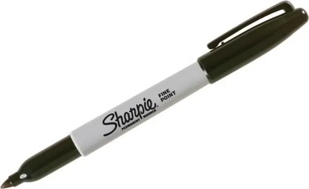 Set markera Sharpie Fine, majë e rrumbullakët, 24 copë, të zinj - 2