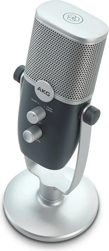 Mikrofon AKG Ara, USB kondensator profesional, blu-argjendtë - 4