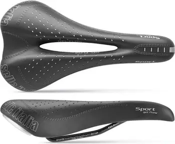 Selë biçiklete Selle Italia Sport Gel Flow S, Fec Alloy, Duro Tek, e zezë