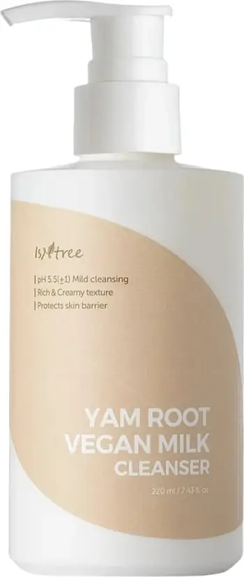 Qumësht pastrues për fytyrë Isntree Yam Root Vegan Milk (Cleanser), 220 ml