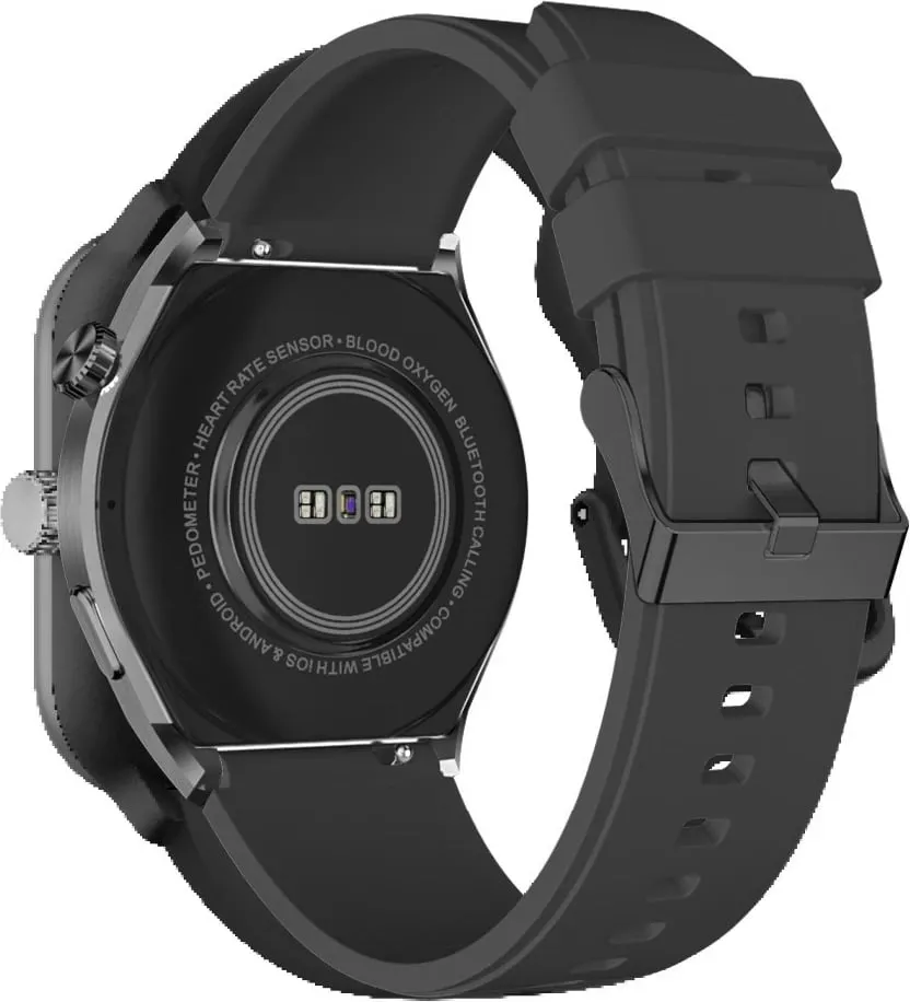 Smartwatch bea-fon 401, 1.43" AMOLED, GPS, 42g, e zezë-argjendtë - 2