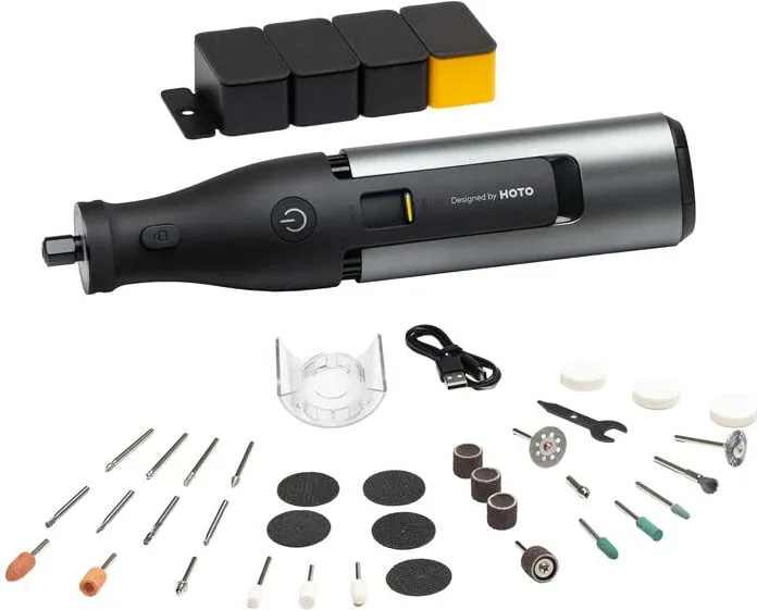 Set mjet multifunksional preciz HOTO QWLDM002, 12V, 36 pjesë, 35000RPM - 1