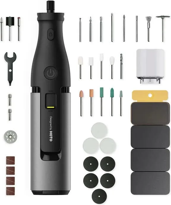 Set mjet multifunksional preciz HOTO QWLDM002, 12V, 36 pjesë, 35000RPM - 2