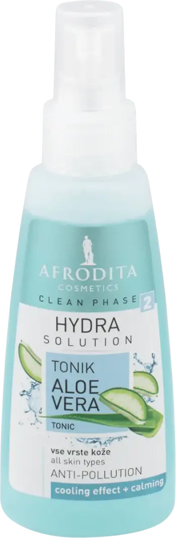 Tonik për fytyrë Afrodita Clean Phase Aloe Vera, 100 ml