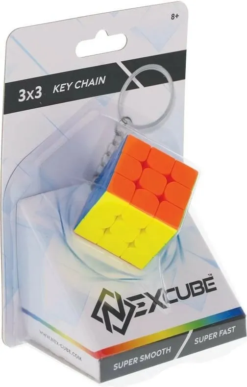 Kub puzzle varëse çelësash Nexcube 3x3 Keychain 12L, kompakt, shumëngjyrësh - 1
