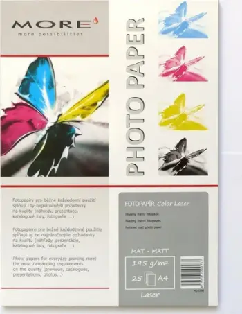 Letër fotografike Armor Smoothed Color Laser, A4, 195g, matte, 25 fletë