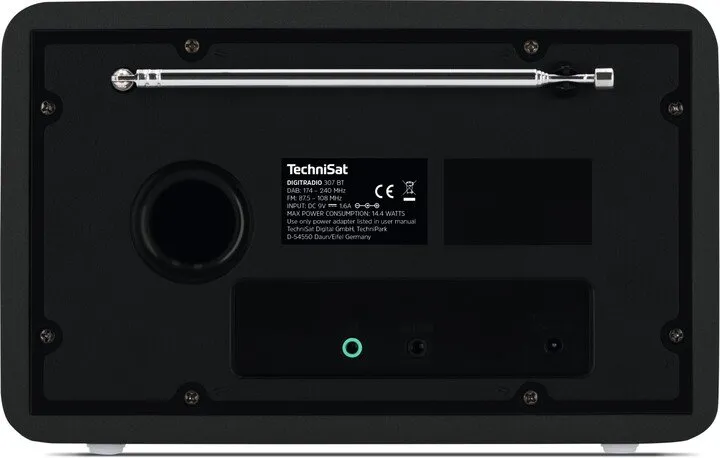 Radio TechniSat DigitRadio 307 BT, e zezë - 3