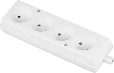 Prizë zgjatëse Volteo, 4 priza, 16 A, 250 V, e bardhë - 1