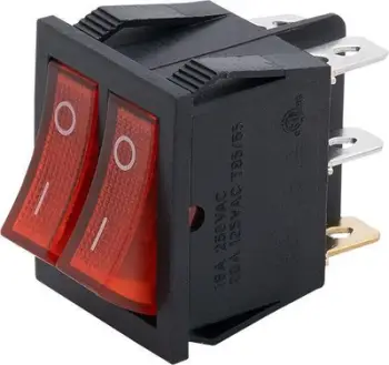 Çelës lëkundës Volteo VT-206-1221, dy polësh, i ndriçuar, i zi