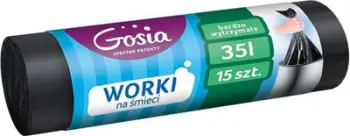 Qese mbeturinash Politan Gosia, 35 l, 15 copë, të zeza
