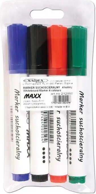 Set markera për tabela Cresco Dry Erase Marker Maxx, 4 ngjyra