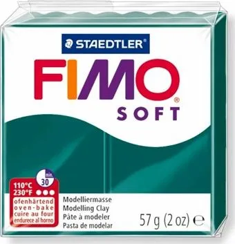 Plastelinë Fimo Thermosetting Emerald, 57g - 1